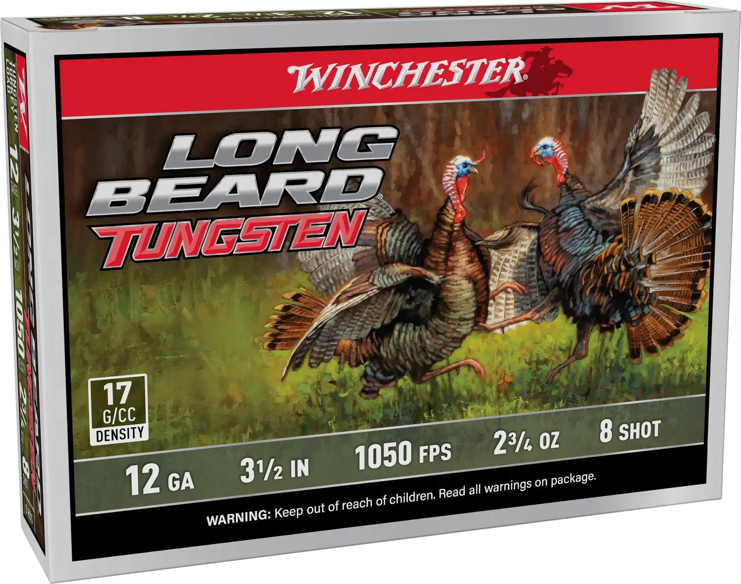 Winchester Ammo 12 Gauge 3-1/2 inch Long Beard TS17 #8 Shot, 2-3/4 Oz, 5 Rounds per Box