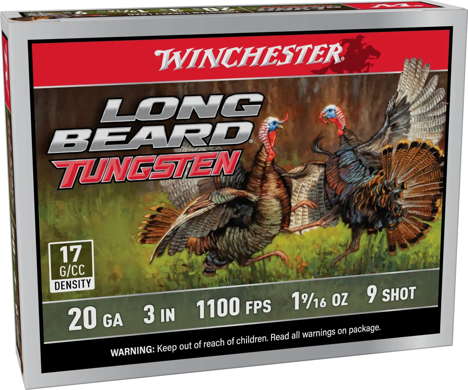 Winchester Ammo 20 Gauge Long Beard TSS #9 Shotshells, 3-inch, 1-9/16 oz, 5 Rounds per Box