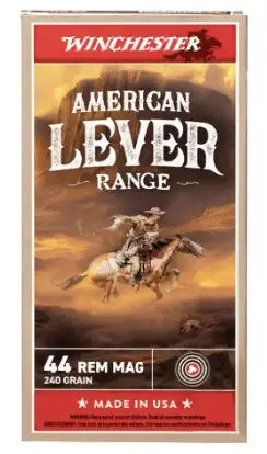 Winchester Ammo .44 Magnum JSP American Lever MWI 240 Grain 50 Rounds per Box