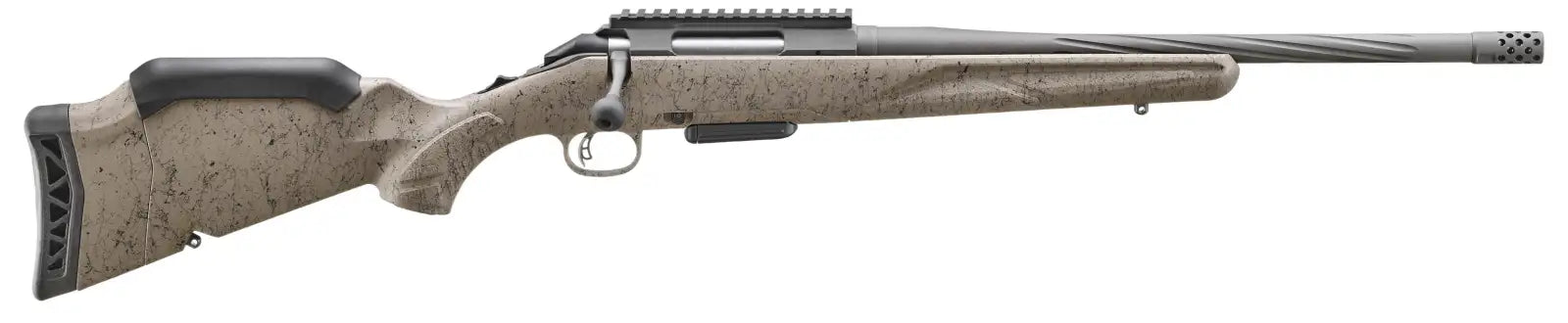 Ruger American G2 Ranch .350 Legend Bolt Action Rifle with 16.4-Inch Spiral Threaded Cobalt Cerakote Barrel