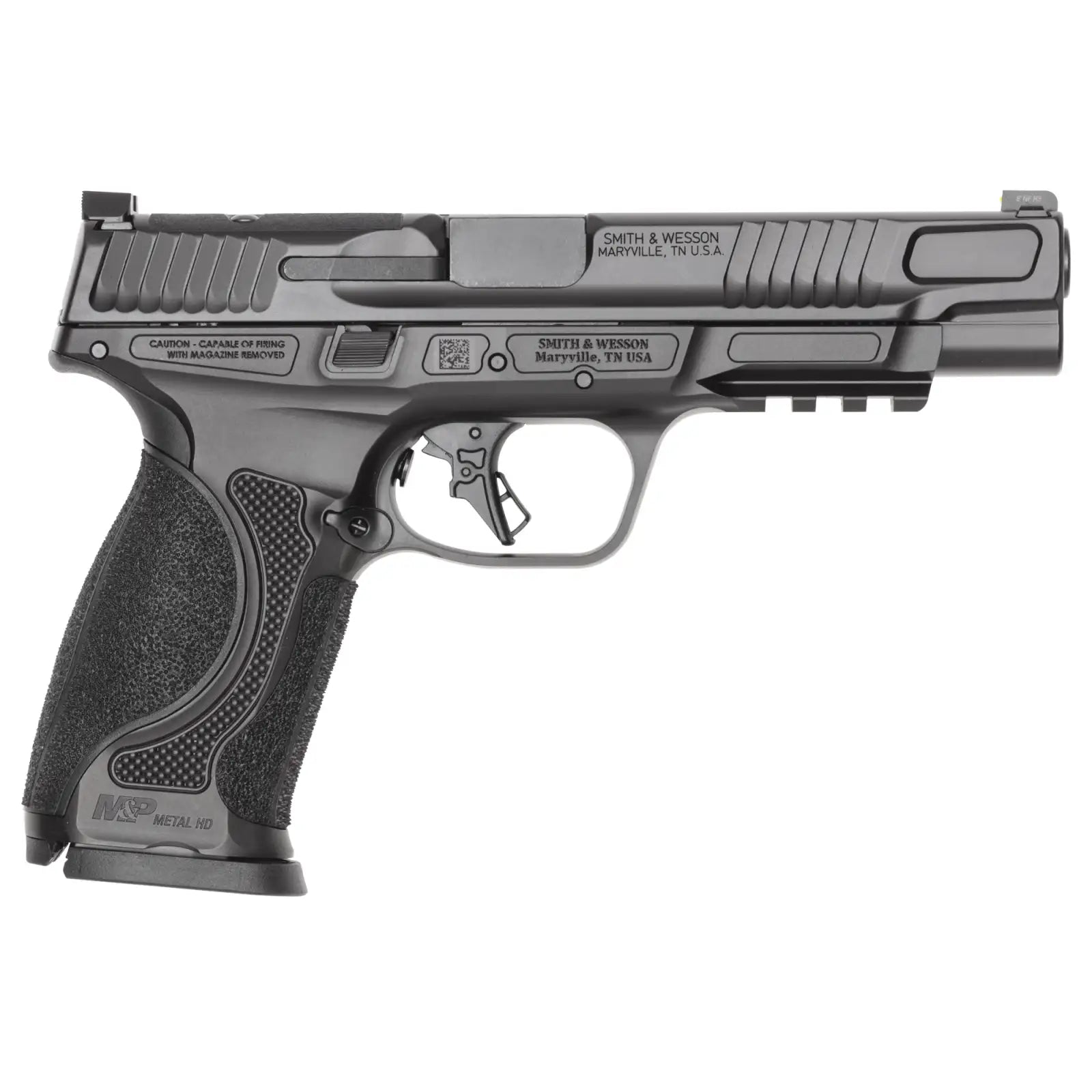 Smith & Wesson M&P 9 M2.0 Metal Full Size 9mm Pistol with 5-Inch Barrel and Optics Ready - Black Armornite Finish