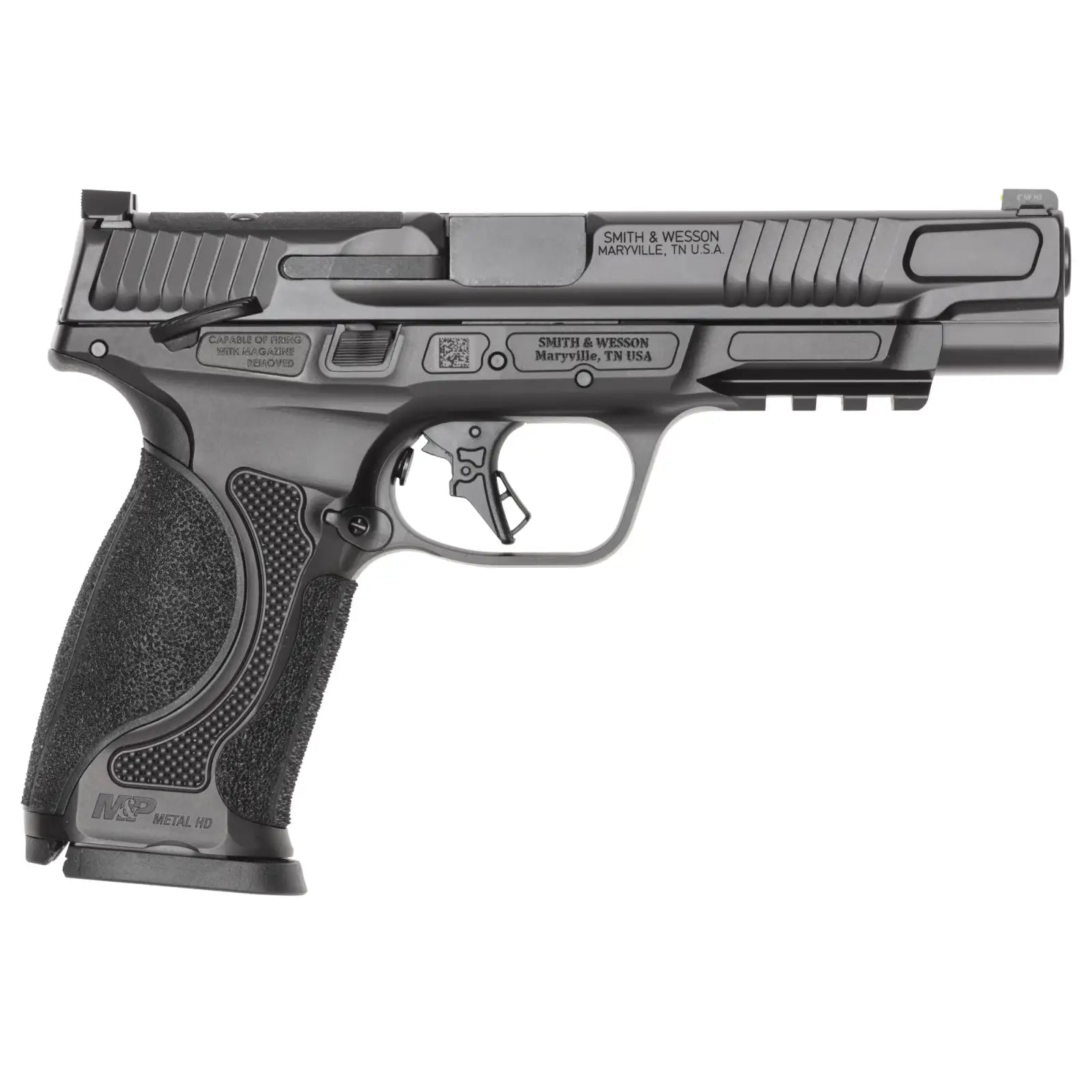 Smith & Wesson M&P 9 M2.0 Metal Full Size 9mm Pistol with 5-Inch Barrel and Optics Ready - Black Armornite Finish