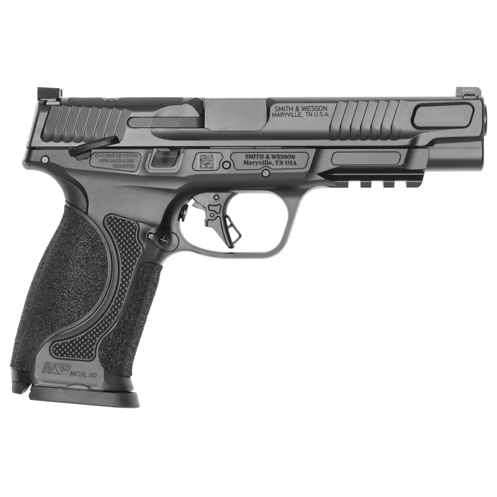 Smith & Wesson M&P 9 M2.0 Metal Full Size 9mm Pistol with 5-Inch Barrel and Optics Ready - Black Armornite Finish