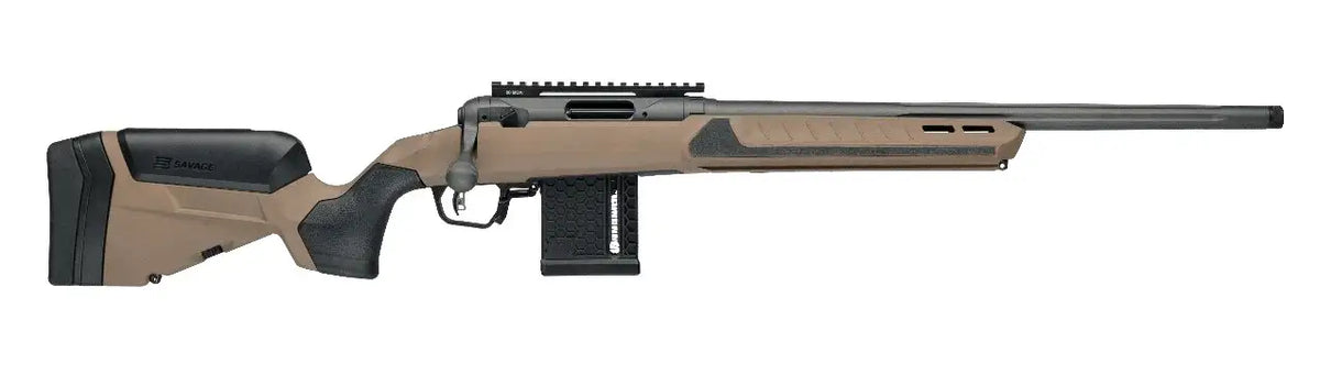 SAVAGE 110RF CORE TACTICAL 22LR RIFLE 20" T.B. COYOTE TAN 10RD