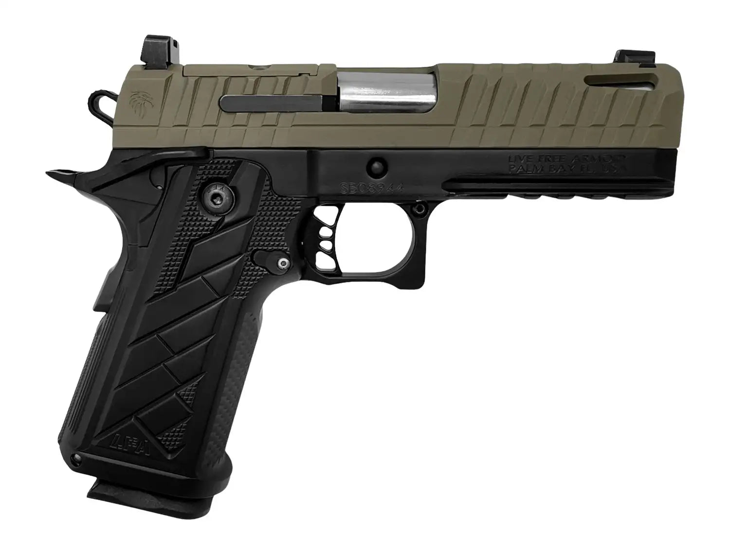 Century Live Free Armory Apollo 11 Compact 9mm Pistol FDE with 2 Magazines and Tritium Night Sights