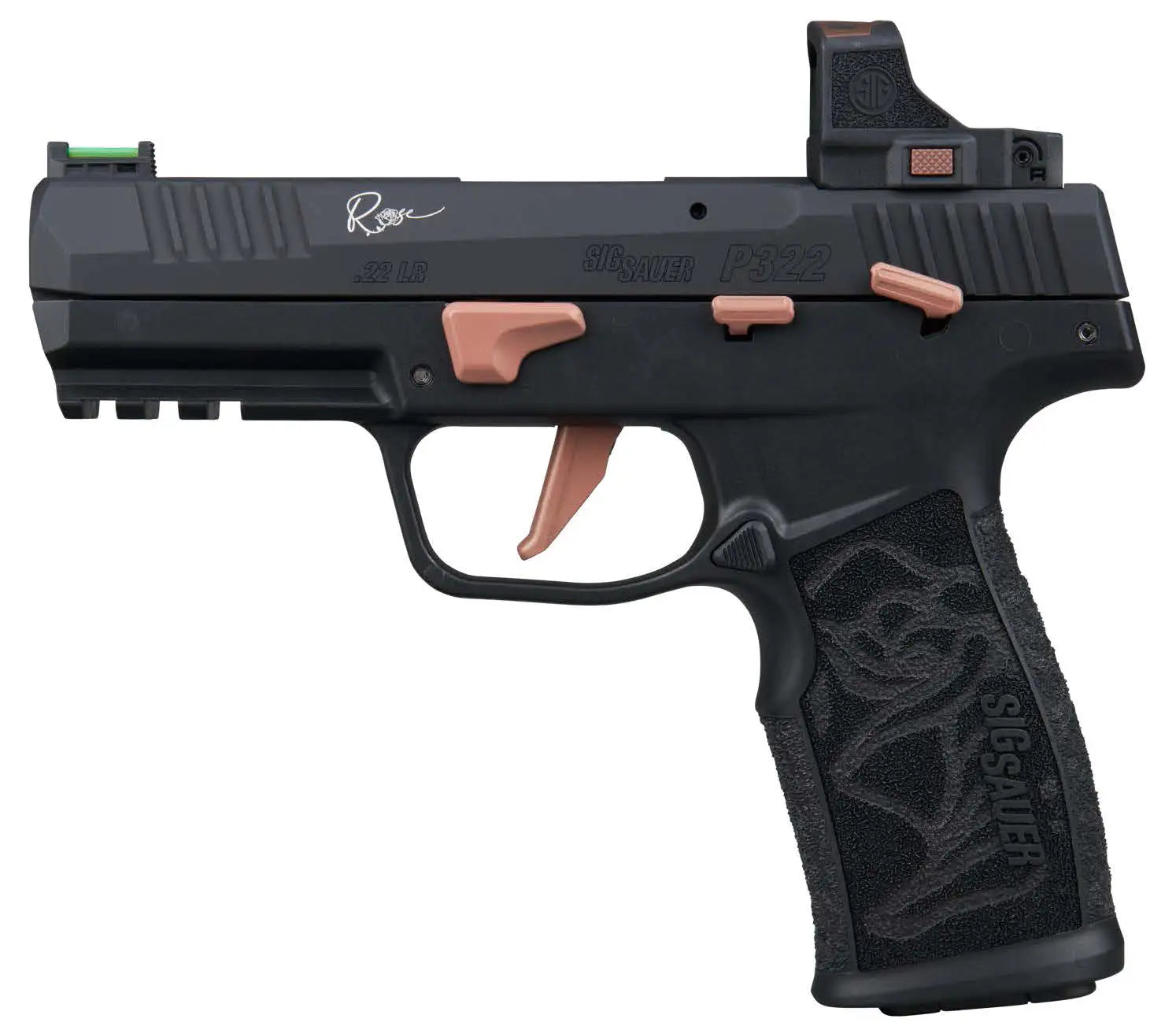 Sig Sauer P322 Rose Romeo RS .22LR Compact Semi-Automatic Pistol with 3 Magazines