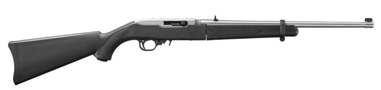 Ruger 10/22 Take Down .22 LR Rifle with Matte Stainless Finish and Black Synthetic Stock