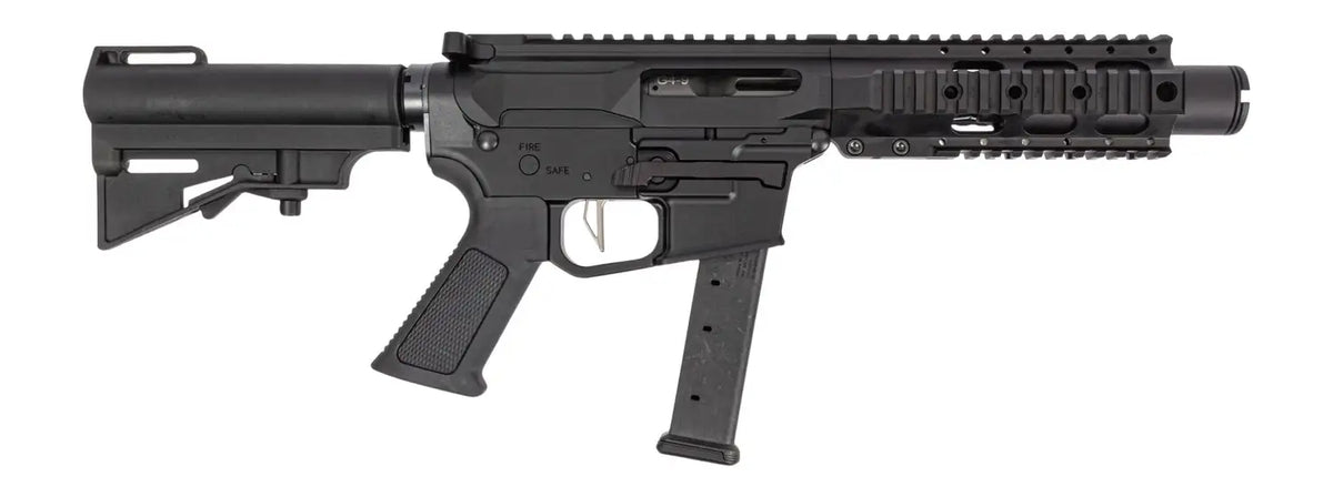 DPMS KITTY KAT G9 9MM PISTOL 4" A4 QUAD RAIL, CAR BRACE 1-33RD GLOCK MAG