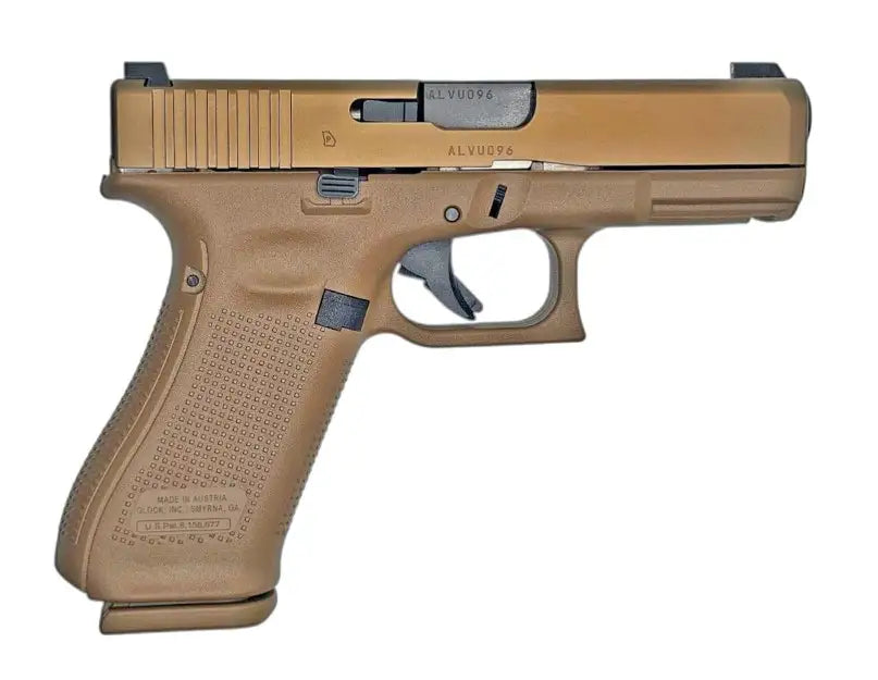 Glock G19X V 9mm Compact Pistol with Flat Dark Earth Finish and Night Sights