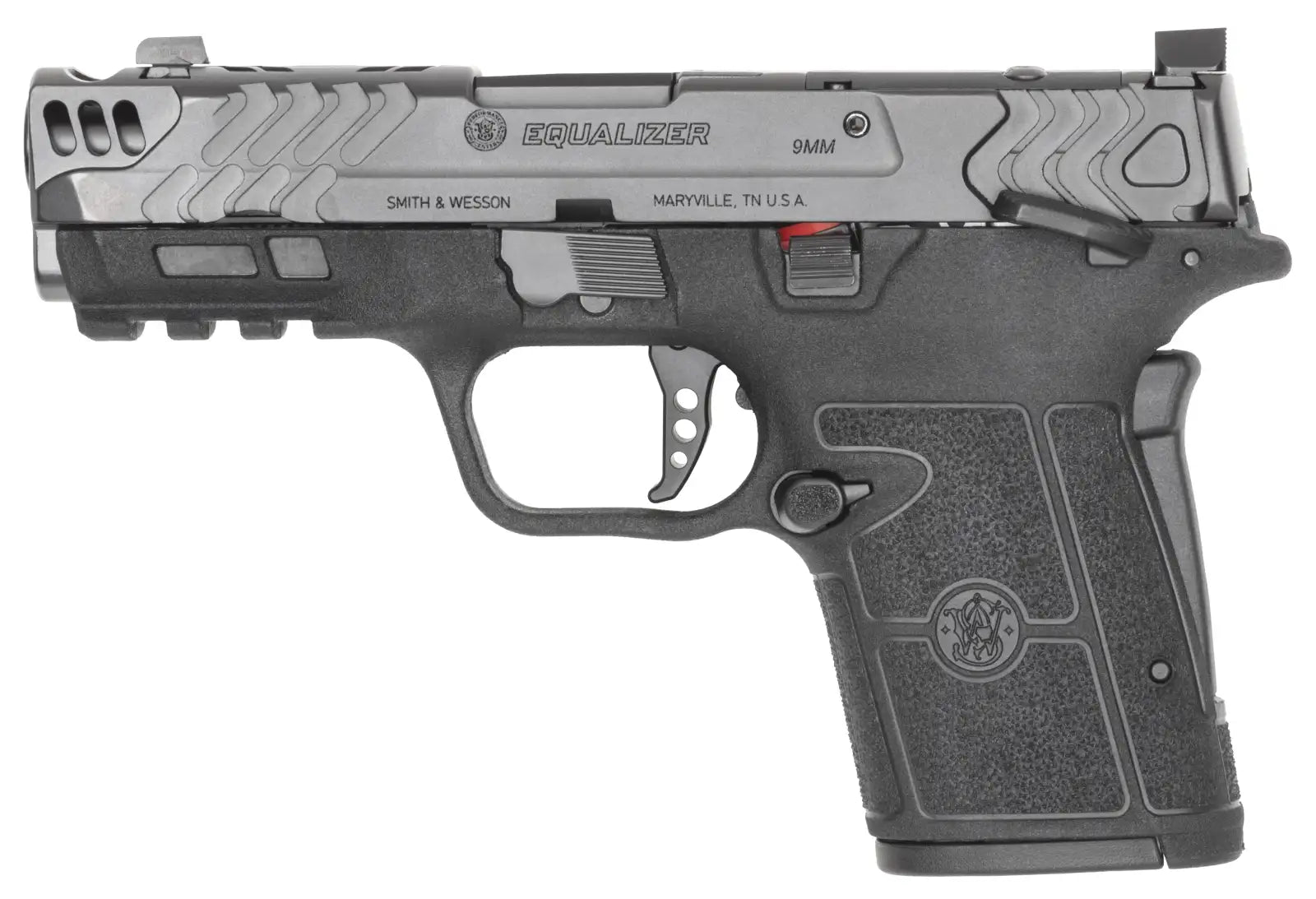 Smith & Wesson P.C. Equalizer Carry Comp 9mm Micro-Compact Pistol with Optics Ready Slide and Two Magazines