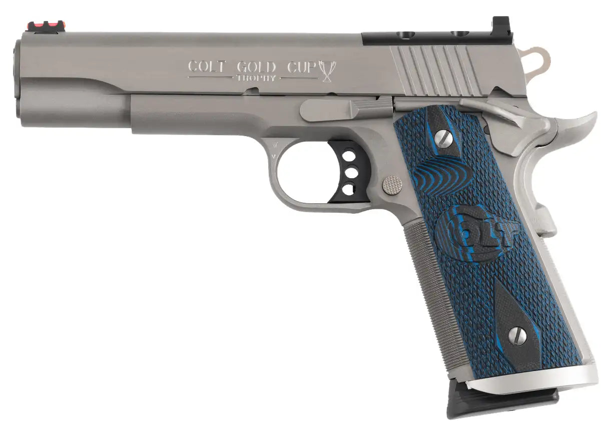 Colt Mfg 1911 Gold Cup Trophy .45 ACP Stainless Steel, Optics Ready, 5-Inch Barrel