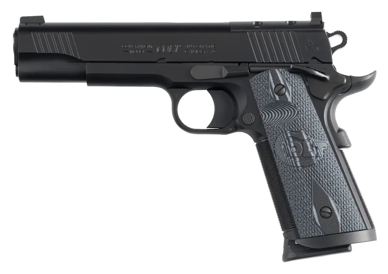 Colt Mfg O1082CCU-OR 1911 Government 9mm 5-inch Stainless Barrel, Optic Ready, Matte Black DLC Finish