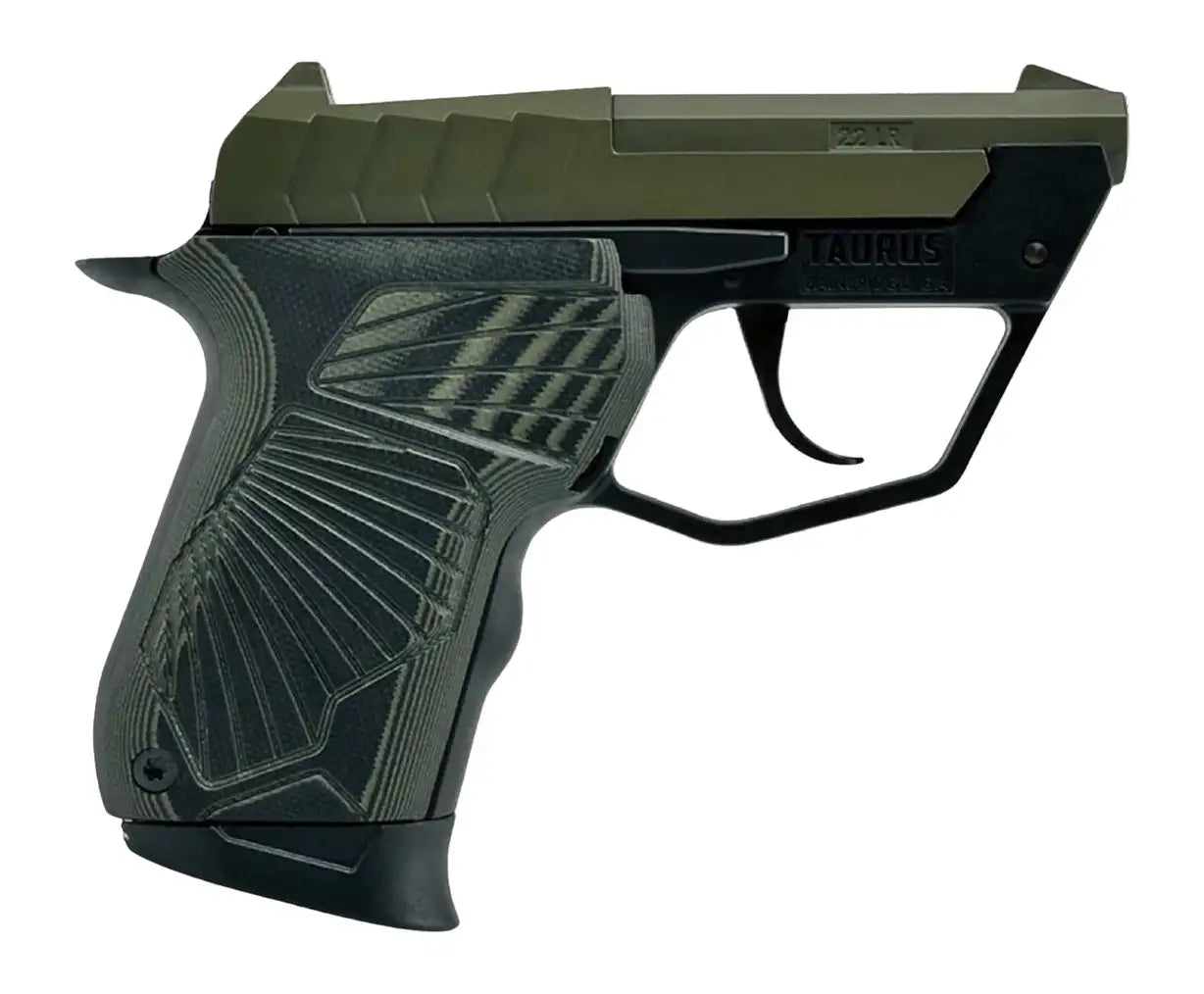 Taurus 22TUC 22LR Pistol with 3-Inch Barrel and ODG Finish – 9+1 Capacity