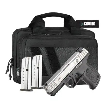 SMITH & WESSON SD9 2.0 BUNDLE 9MM PSTL NTS 2 TONE 4" SAVIOR BAG, 3-16RD