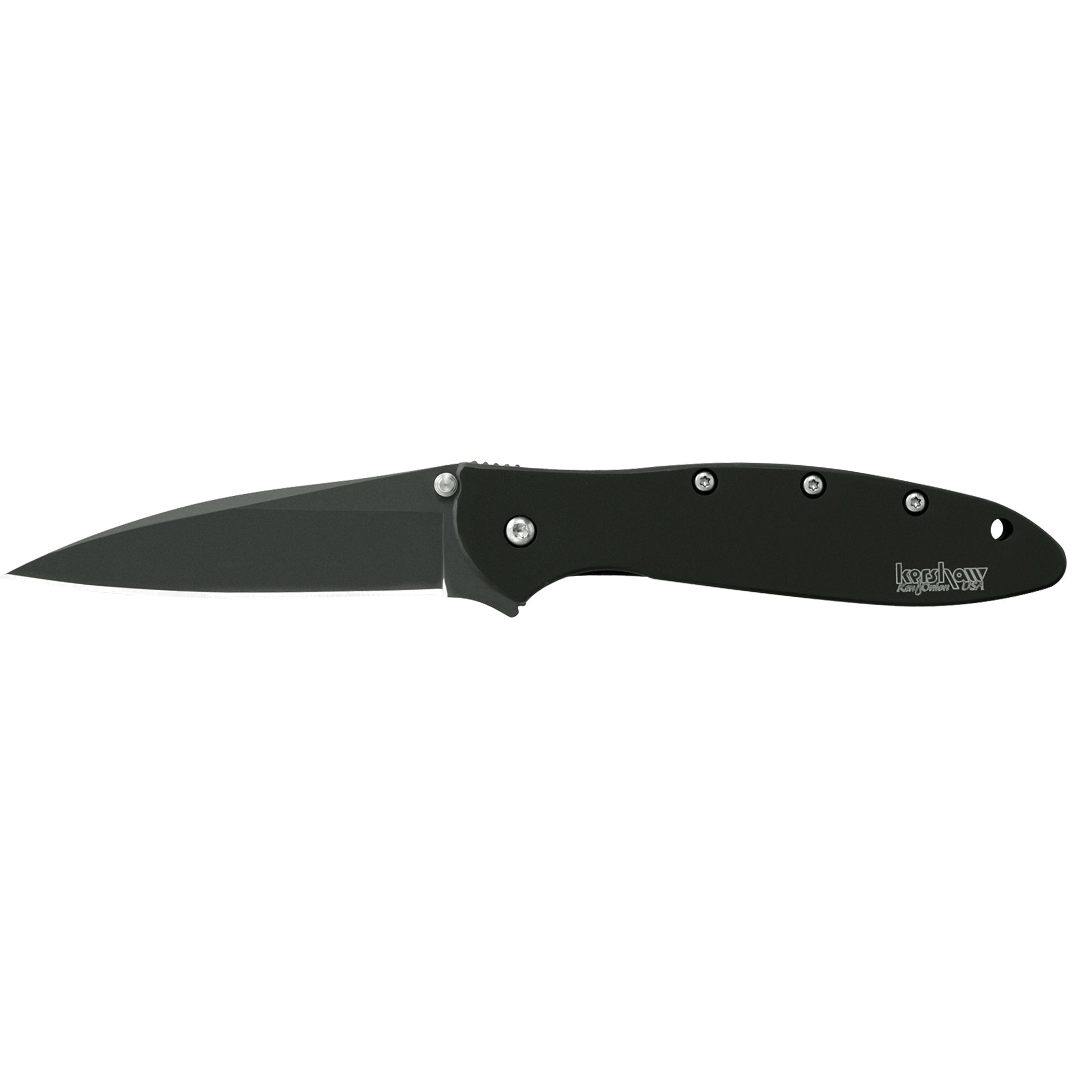 Kershaw Leek Folding Knife in Matte Black with 3-Inch Blade, Part #1660CKT