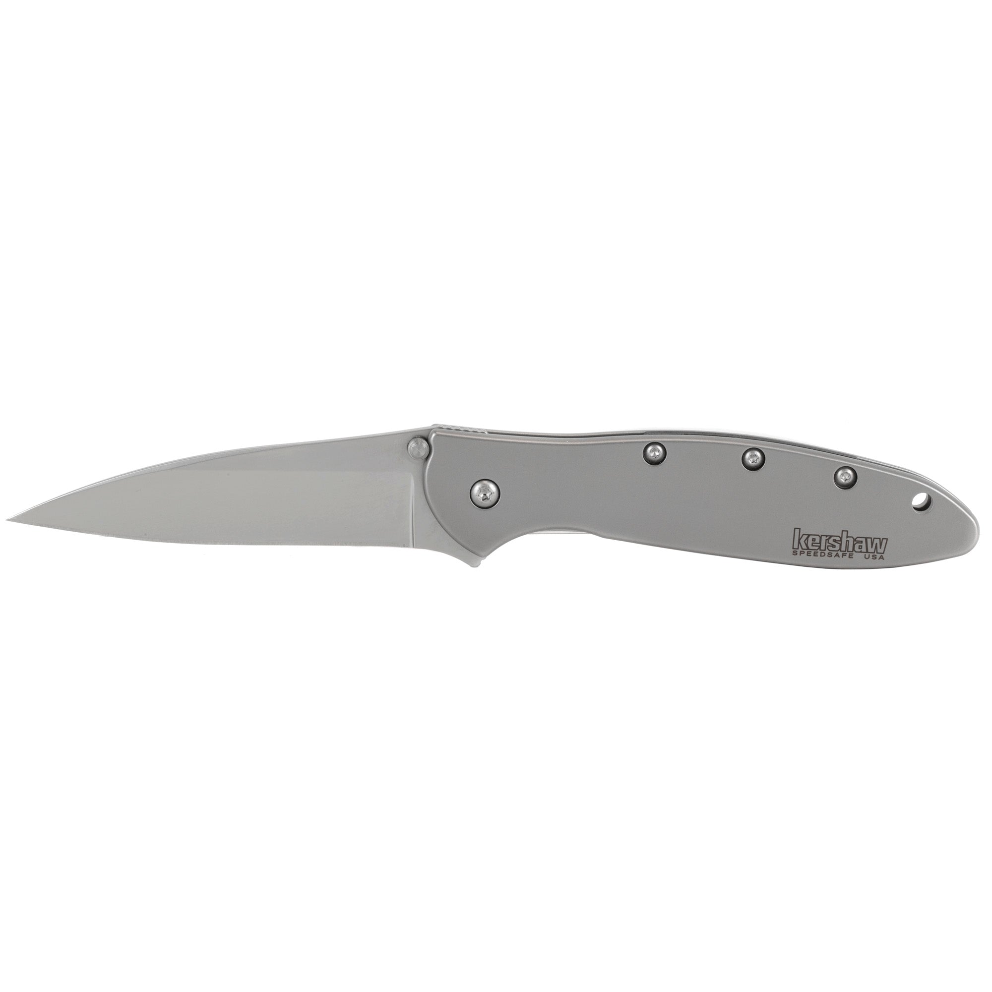 Kershaw Leek Folding Knife with 3-Inch Plain Edge Blade - Model 1660