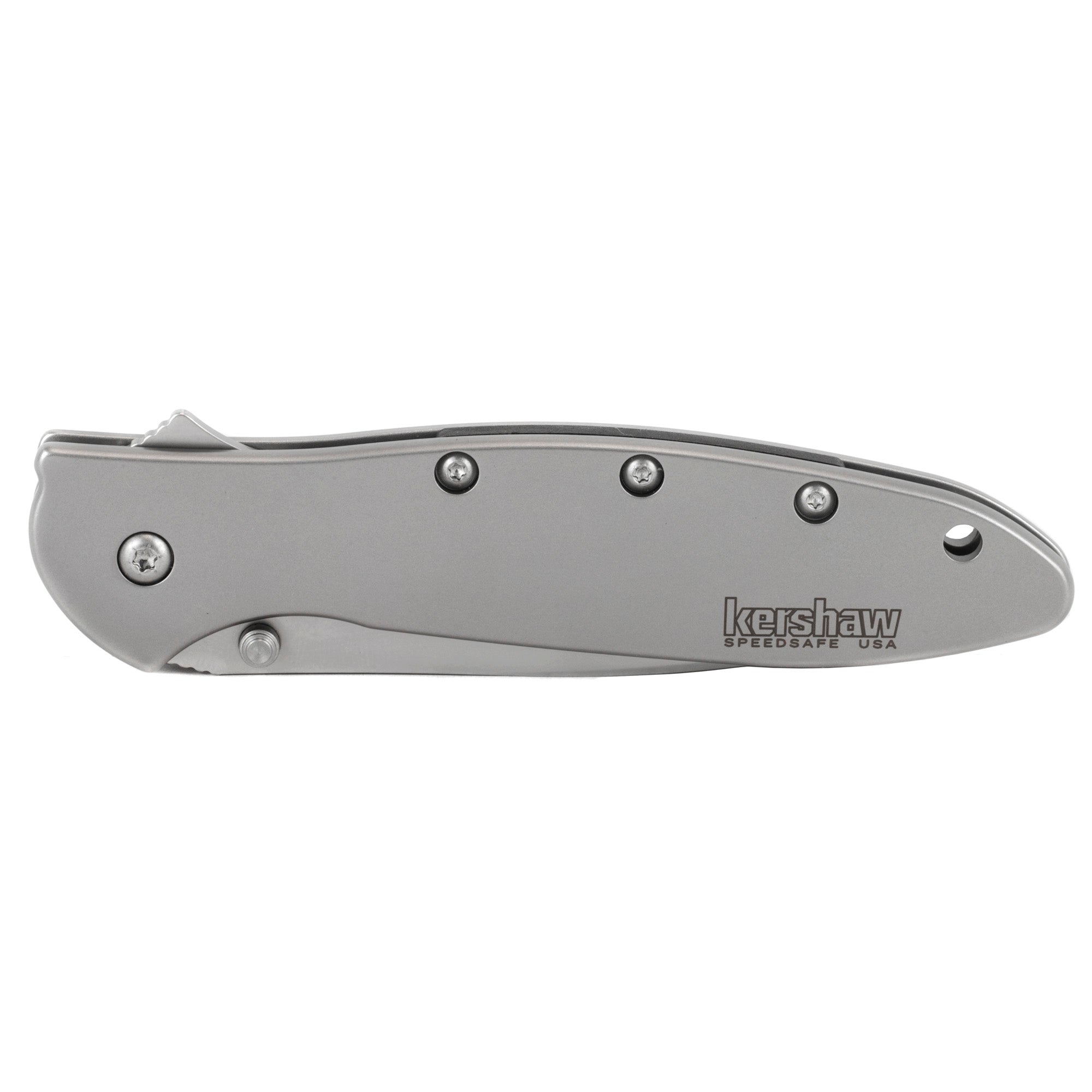 Kershaw Leek Folding Knife with 3-Inch Plain Edge Blade - Model 1660