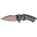 Hogue Grip X5 3.5-inch Folding Knife with CPM 154 Steel - Flat Dark Earth and Black Handle