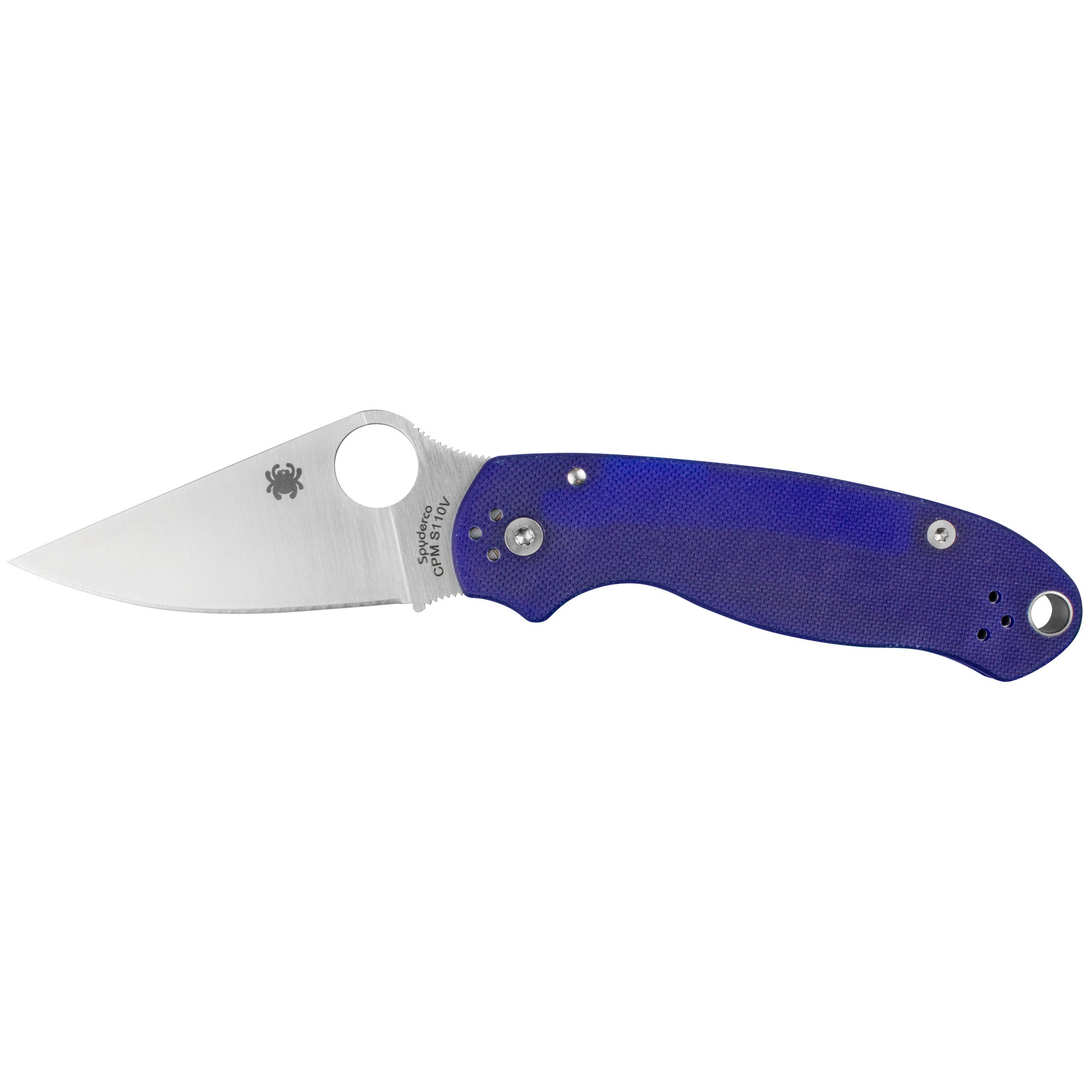 Spyderco Para 3 G-10 Dark Blue Folding Knife - CPM-S45V Steel, Model C223GPDBL