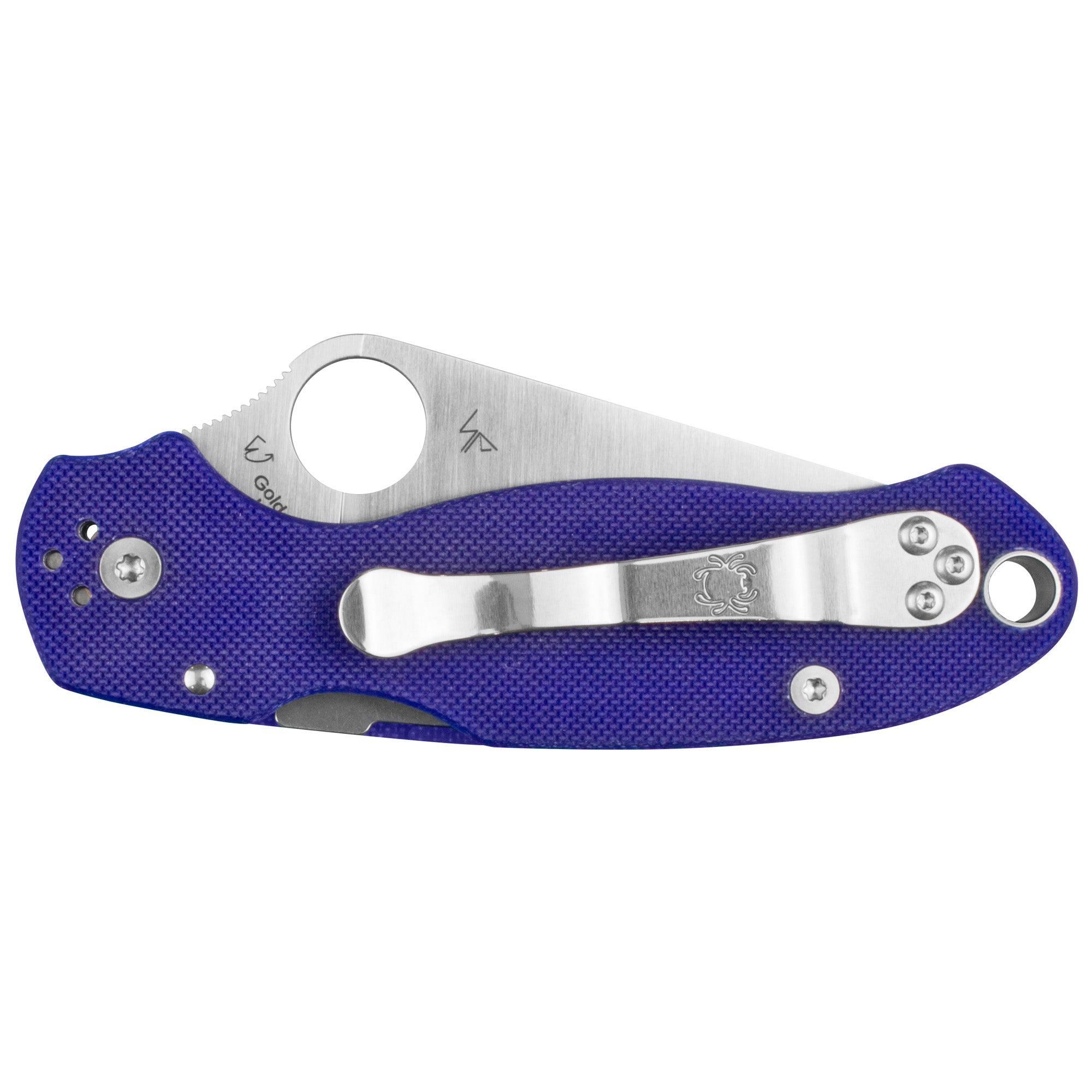 Spyderco Para 3 G-10 Dark Blue Folding Knife - CPM-S45V Steel, Model C223GPDBL