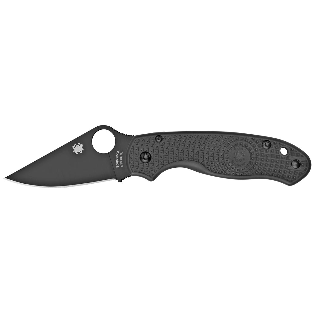 Spyderco Para 3 Lite Folding Knife with Plain Edge in Black - Part C223PBBK
