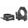 Warne 1-Inch Quick Detach Steel Ring Set – Matte Black for Firearms with 36-42mm Objectives