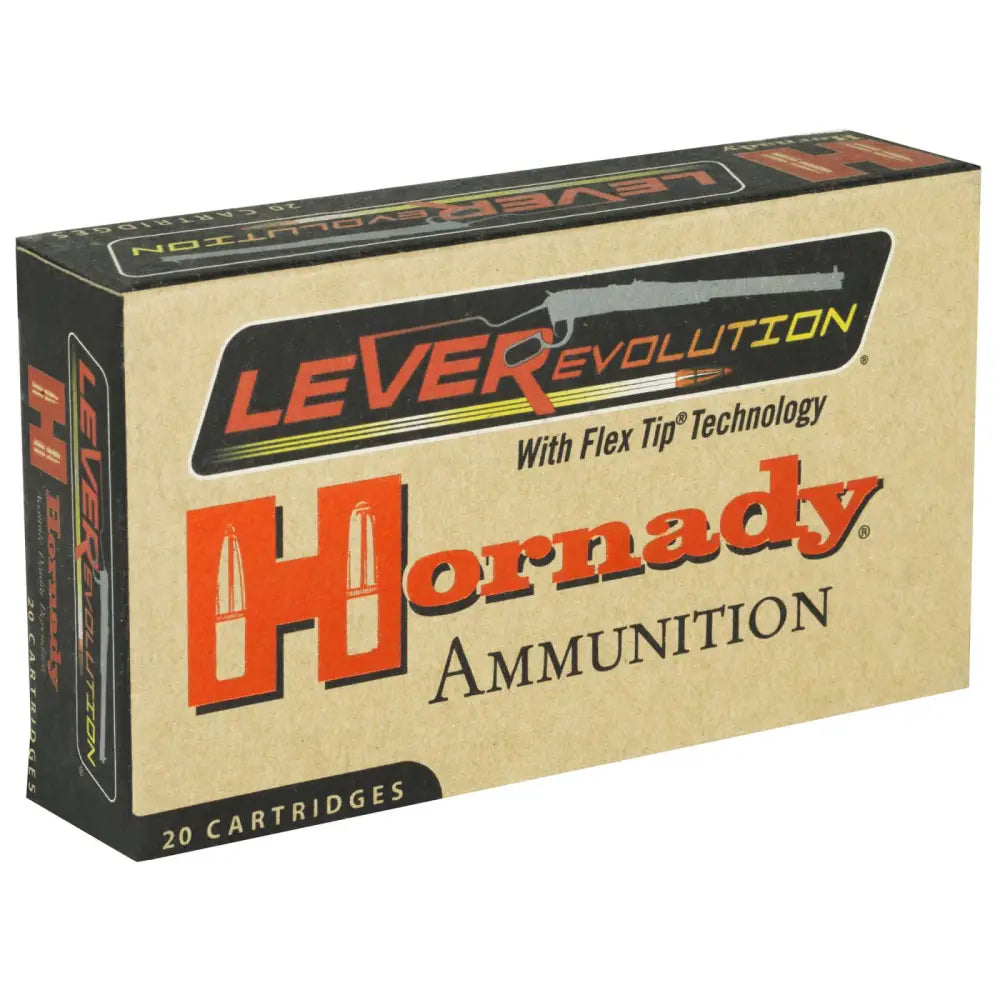 Hornady LeverRevolution .308 Marlin Express 160 Grain Flex Tip Expanding Hunting Ammo - 20 Rounds per Box