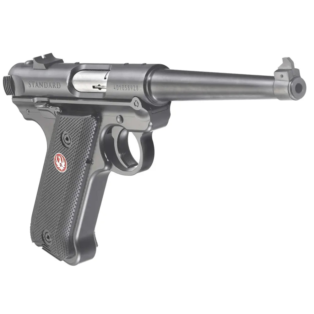Ruger Mark IV Standard .22LR Pistol with 6-Inch Tapered Satin Stainless Barrel and Two Magazines