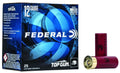 Federal Top Gun 12 Gauge 2-3/4 inch Target Load Shotshells, 1-1/8 oz Lead Shot, 7.5 Shot Size, 1200 FPS, 25 Rounds per Box