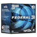 Federal Top Gun 20 Gauge Target Load Shotshells – 2-3/4 inch, 7/8 oz, 8 Shot, 25 Rounds per Box