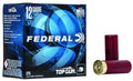 Federal Top Gun 12 Gauge 2-3/4 Inch Target Load Shotshells, 1-1/8 oz Lead Shot, 8 Shot Size, 25 Rounds per Box
