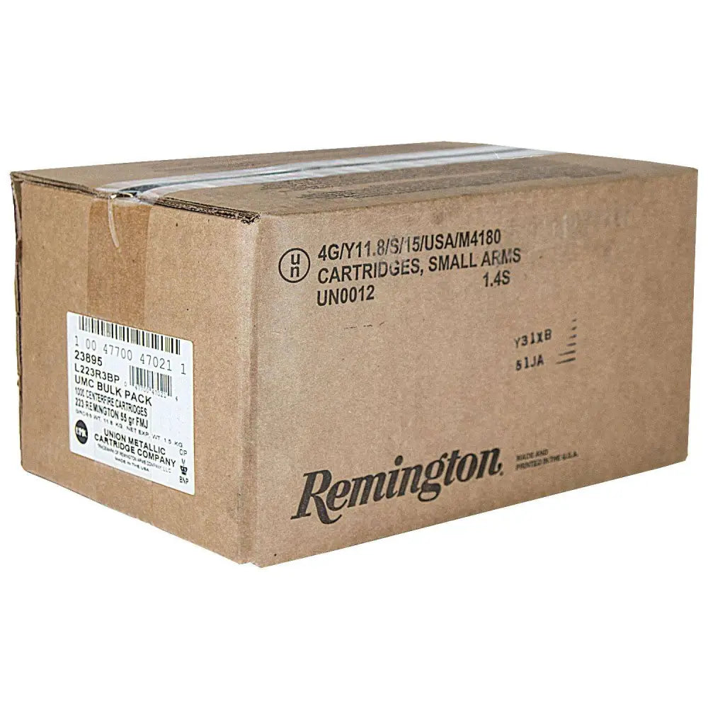REMINGTON L223R3BP 223REM 55G FMJ 1000RD BULK