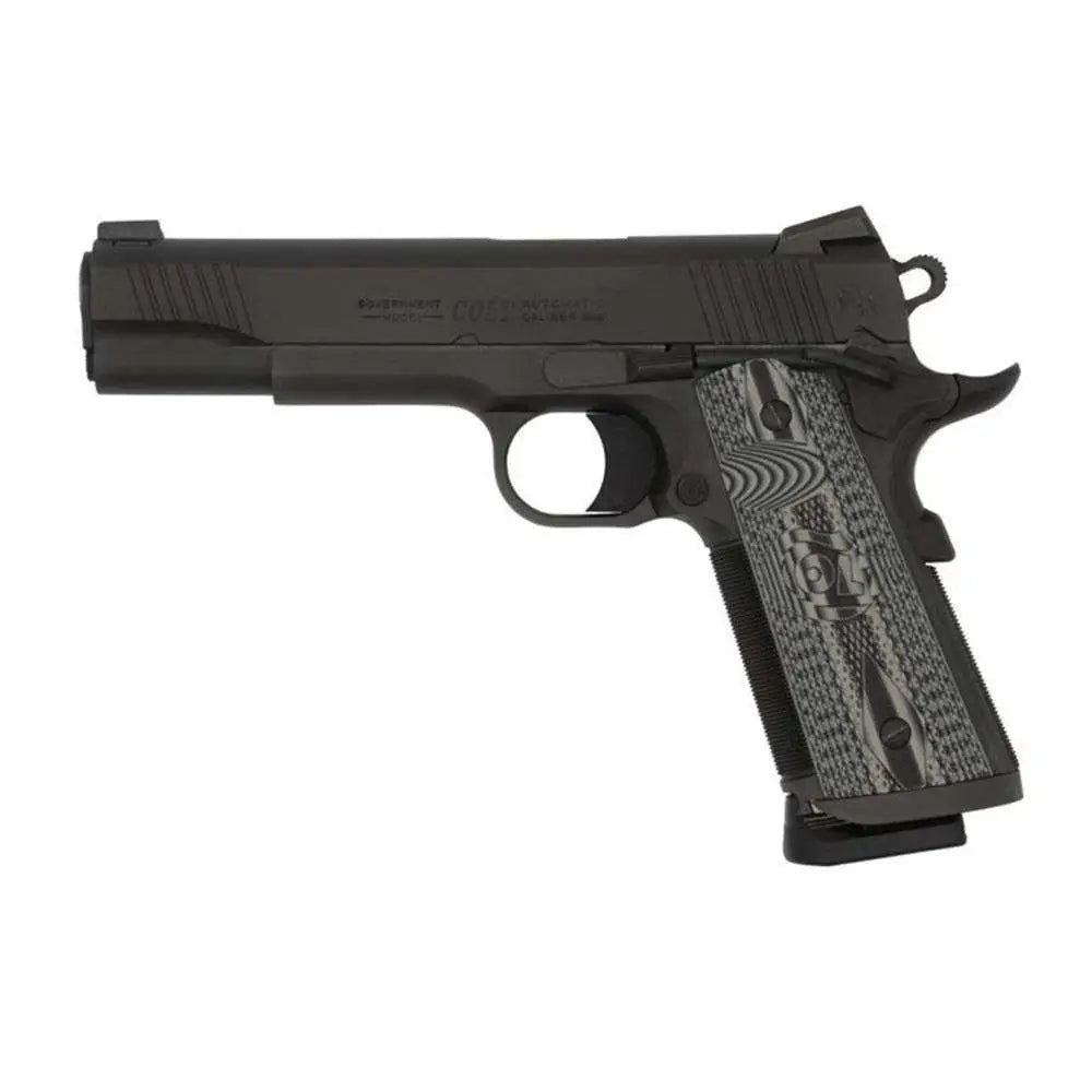 Colt Mfg O1082CCU 1911 Government 9mm Semi-Auto Pistol with 5-Inch Stainless Barrel and Black DLC Finish
