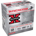Winchester Ammo Super X Xpert High Velocity 12 Gauge 2-3/4 inch #6 Steel Shot, 1-1/8 oz, 25 Rounds per Box