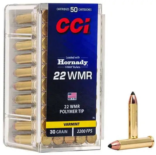 Cci 22 WMR 30-Grain V-Max Varmint Ammunition – 50 Rounds per Box