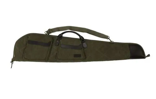 Allen North Platte Rifle Case - 48-Inch Olive Green Canvas and Leather Gun Storage Solution
