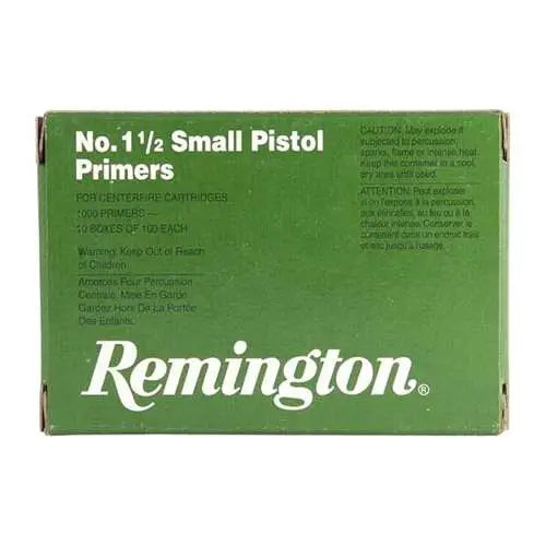 Remington Ammunition REMINGTON Primer 1-1/2 Small Pistol - 100 Rounds per Box