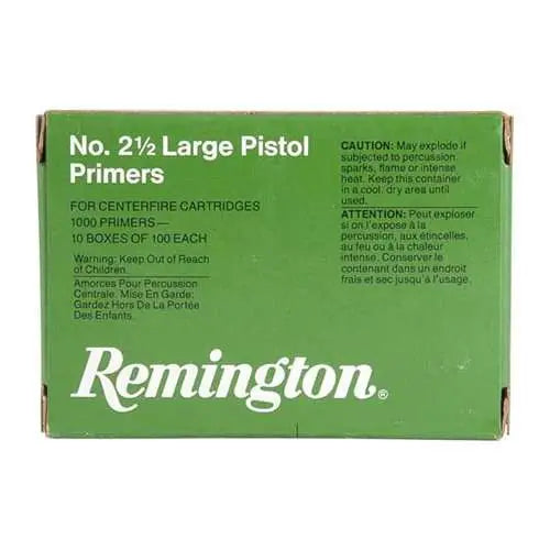 Remington Ammunition REMINGTON Primer 2-1/2 Large Pistol - 100 Rounds per Box
