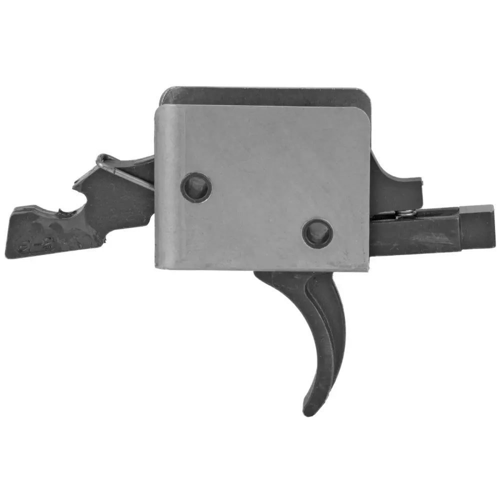 Cmc Triggers AR-15 Single Stage Curved Match Trigger - Steel Construction, Black/Silver Finish