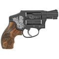 Smith & Wesson Model 442 Airweight .38 Special Revolver with Engraved Finish and Wood Grips