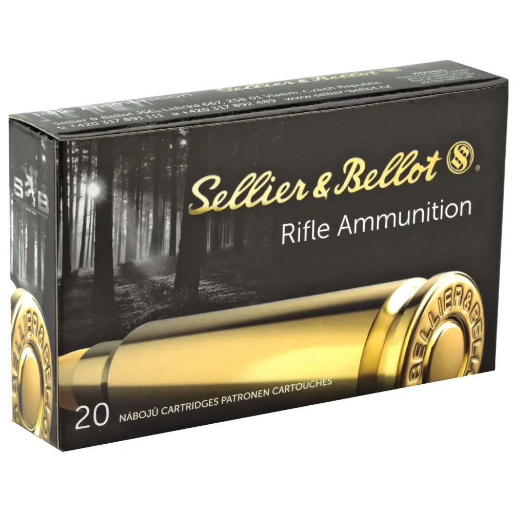 Sellier & Bellot 303 British Soft Point Ammunition – 150 Grain, Reloadable Cartridge, 20 Rounds per Box