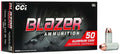 CCI 10mm Auto 200 Grain FMJ Blazer Ammunition – Target Practice, 50 Rounds per Box
