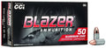 CCI 9mm Luger 115 Grain FMJ Blazer Ammunition – 50 Rounds per Box, 20 Boxes per Case