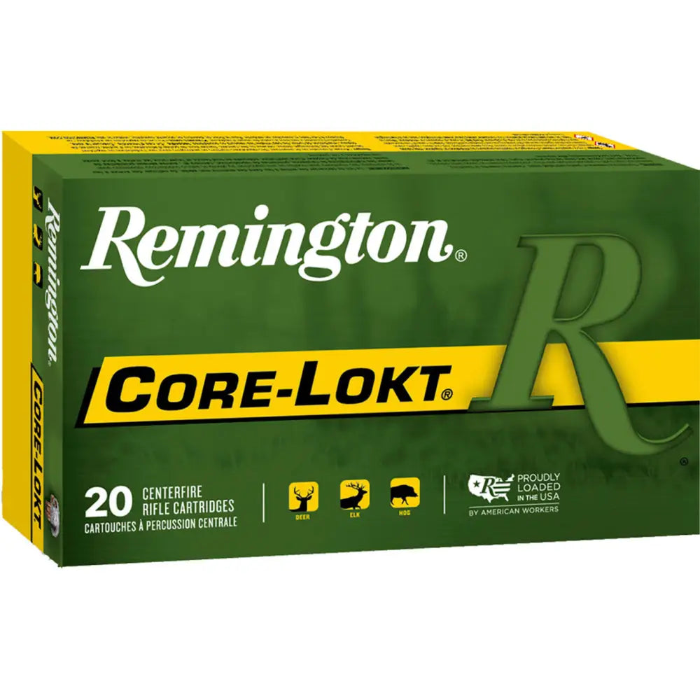 Remington Ammunition R270W1 .270 Winchester 100 Grain Core-Lokt PSP Hunting Rifle Ammo, 20 Rounds per Box