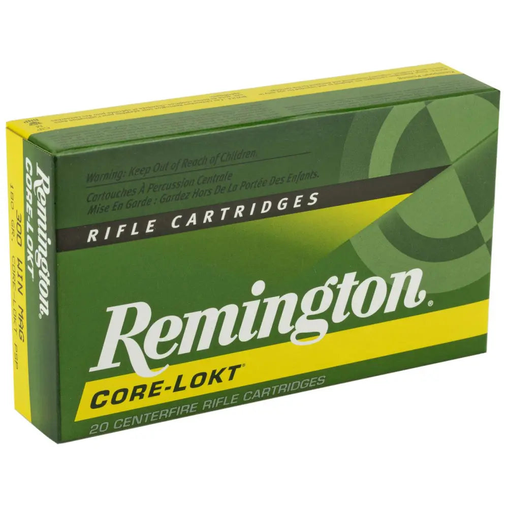 Remington Ammunition R300W2 300 Winchester Magnum 180-Grain Pointed Soft Point Core-Lokt Hunting Ammo, 20 Rounds per Box