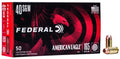 Federal .40 S&W 165 Grain FMJ Handgun Ammunition - 50 Rounds per Box