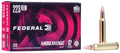 Federal AE223N .223 Remington 62 Grain FMJ Boat-Tail Rifle Ammo - 20 Rounds per Box, 25 Boxes per Case
