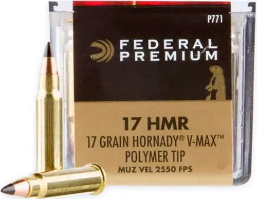 Federal V-Shok .17 HMR 17-Grain V-Max Varmint Ammo - 50 Rounds per Box