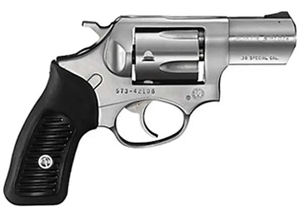 Ruger SP101 .38 Special +P Revolver with 2.25-inch Satin Stainless Barrel and Black Rubber Grips