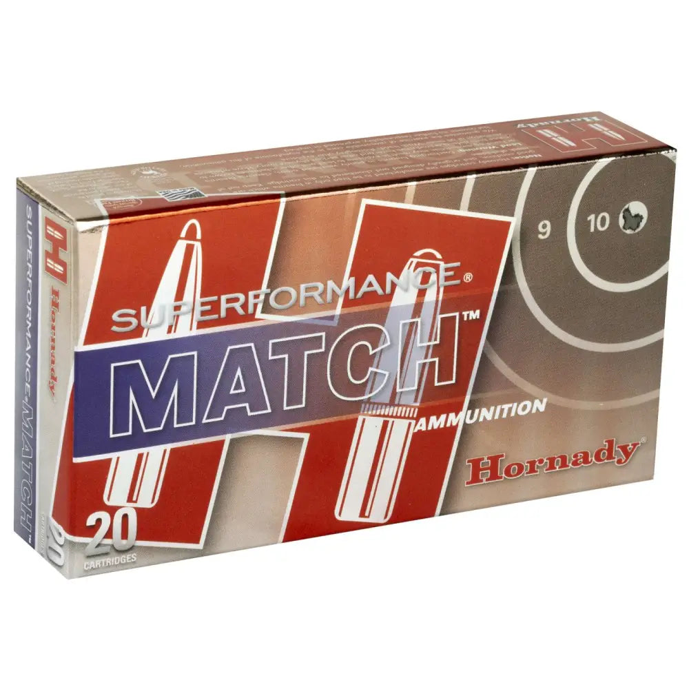 Hornady Superformance Match .223 Remington 75 Grain Boat Tail Hollow Point Ammunition, 20 Rounds per Box